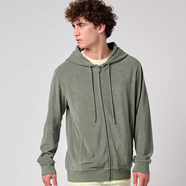 Native Spirit Terry Towel Full Zip Hooded Sweatshirt Thumbnail