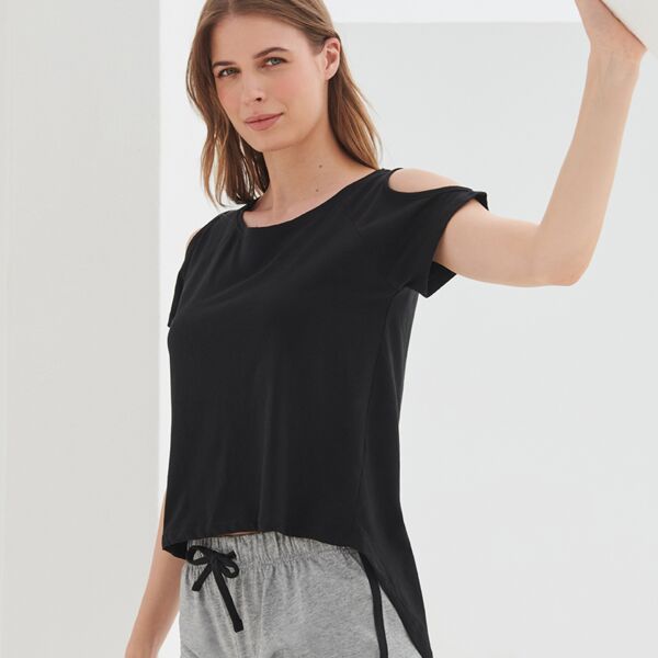 SF Clothing Ladies Drop Tail T-Shirt Thumbnail