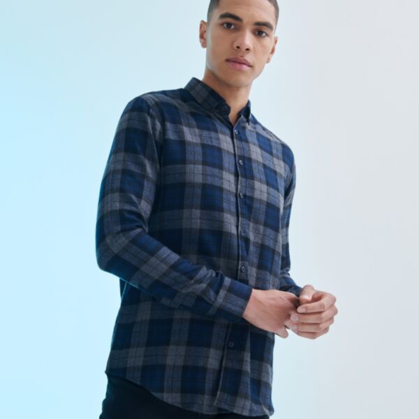 SF Clothing Brushed Check Casual Shirt Thumbnail